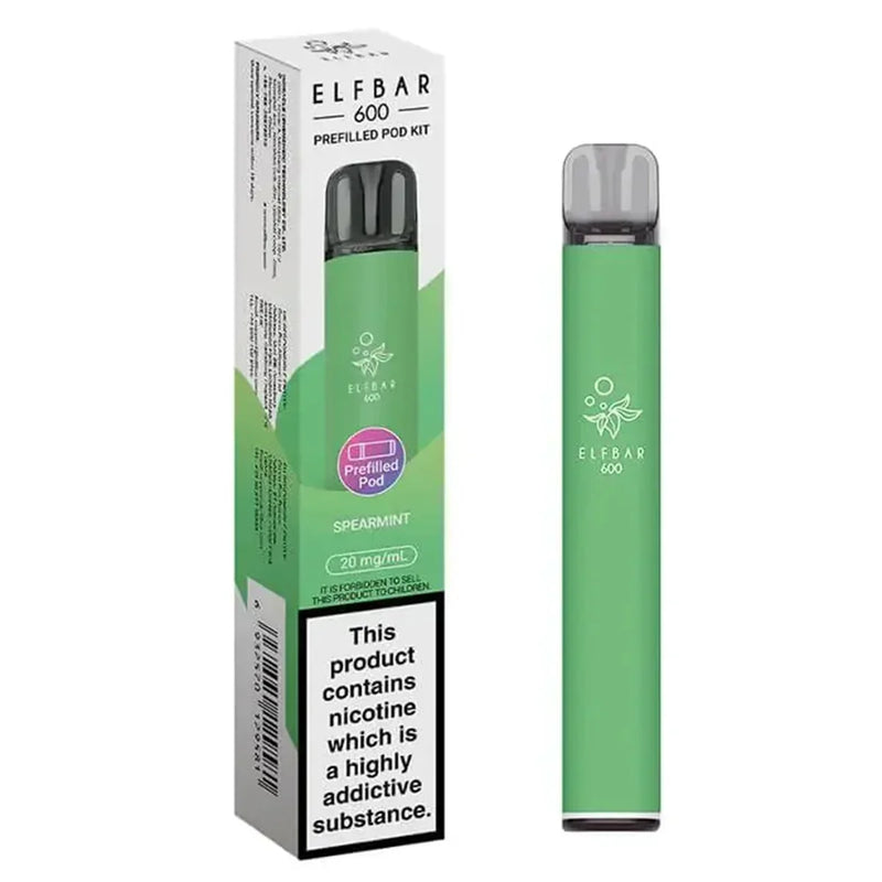 Spearmint Elf Bar 600 Prefilled Pod Kit