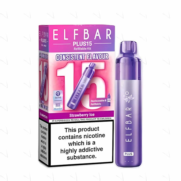 Strawberry Ice Elf Bar Plus 15 Prefilled Pod Kit
