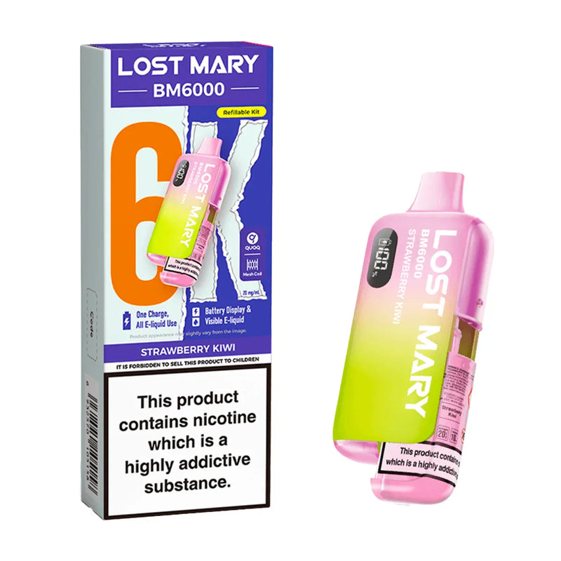 Strawberry kiwi Lost Mary BM6000 Prefilled Pod Kit