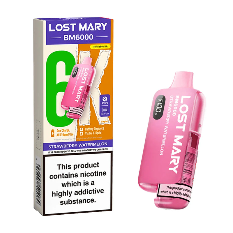 Strawberry watermelon Lost Mary BM6000 Prefilled Pod Kit