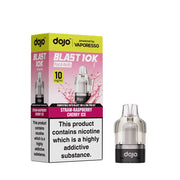 Straw Raspberry Cherry Ice Vaporesso Dojo Blast 10k Refill Pod - 10mg