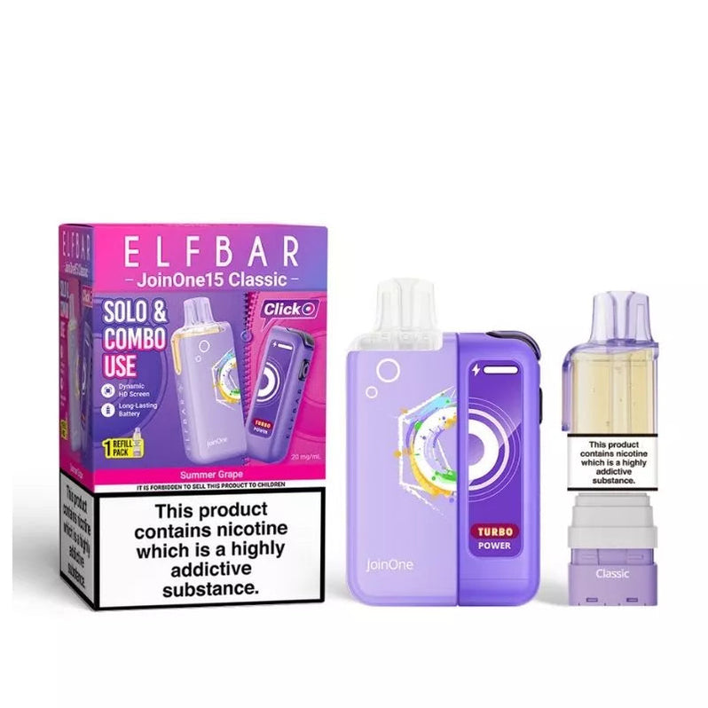 Summer Grape Elf Bar JoinOne15 Classic Prefilled Pod Kit