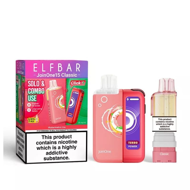 Watermelon ice Elf Bar JoinOne15 Classic Prefilled Pod Kit
