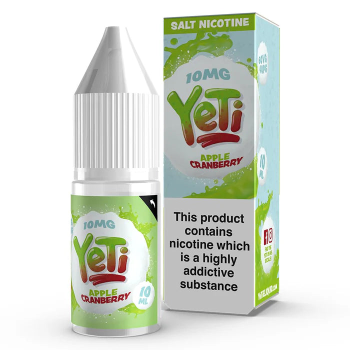 Yeti Nic Salt Vape Juice Apple Cranberry