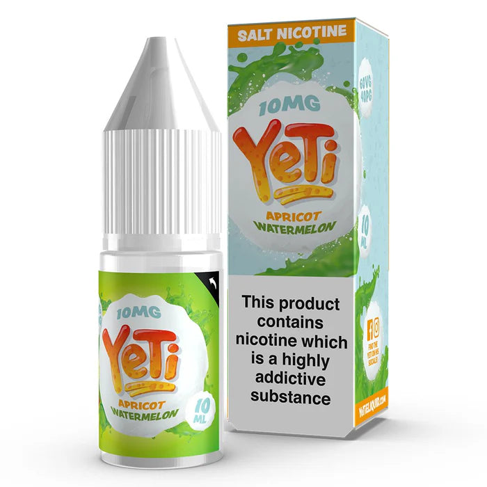 Yeti Nic Salt Vape Juice Apricot Watermelon