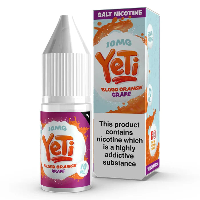 Yeti Nic Salt Vape Juice Blood Orange Grape