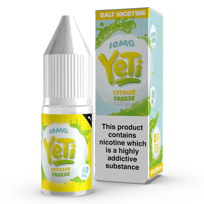 Yeti Nic Salt Vape Juice Citrus Freeze