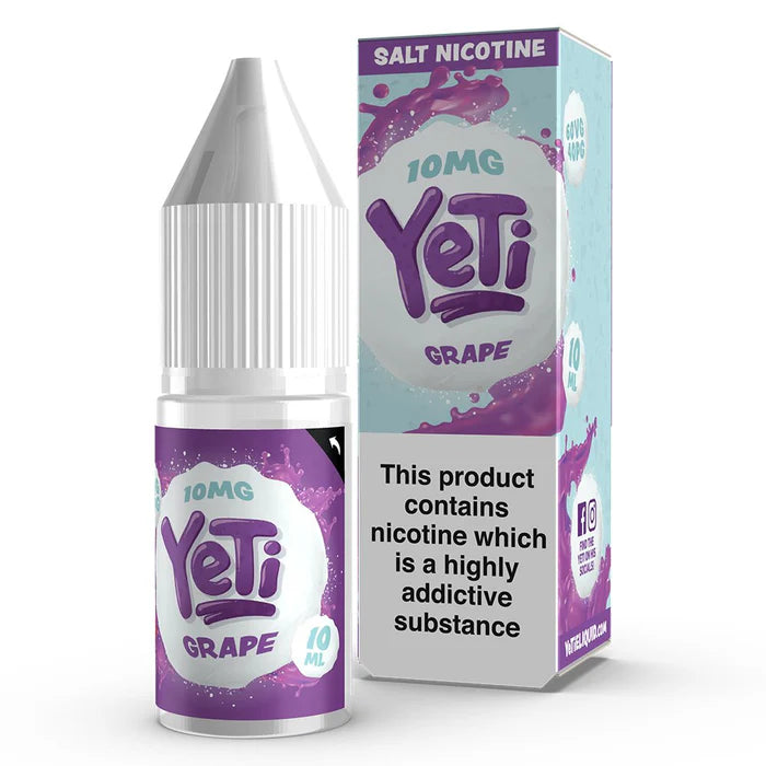 Yeti Nic Salt Vape Juice Grape