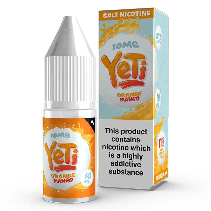Yeti Nic Salt Vape Juice Orange Mango