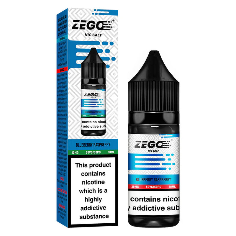 Zego Blueberry Raspberry Nic Salt Vape Juice 10ml