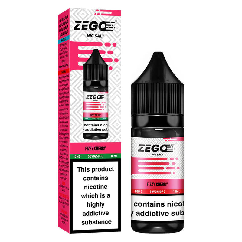 Zego Fizzy Cherry Nic Salt Vape Juice 10ml