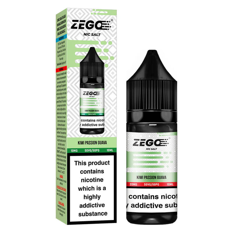 Zego Kiwi Passion Guava Nic Salt Vape Juice 10ml