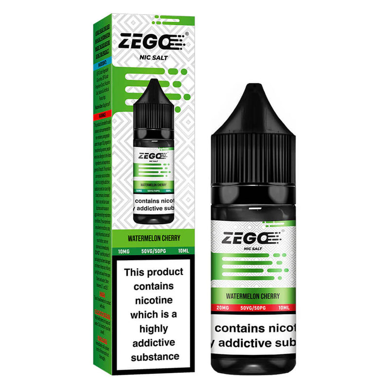 Zego Watermelon Cherry Nic Salt Vape Juice 10ml